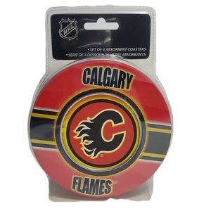 NHL Calgary Flames 4 Absorbent Coasters